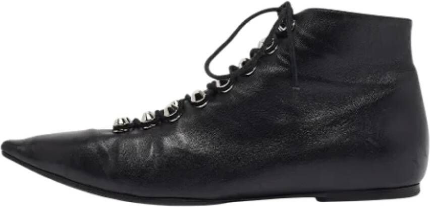 Balenciaga Vintage Pre-owned Leather boots Black Dames