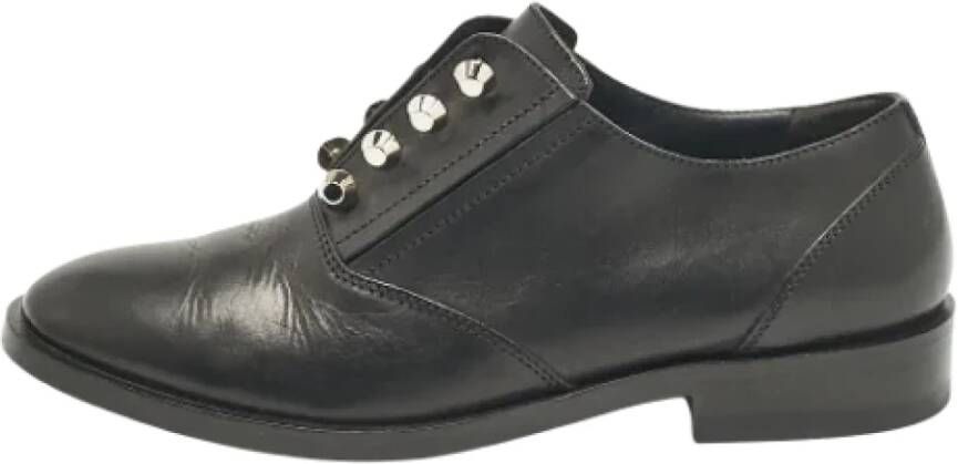 Balenciaga Vintage Pre-owned Leather flats Black Dames