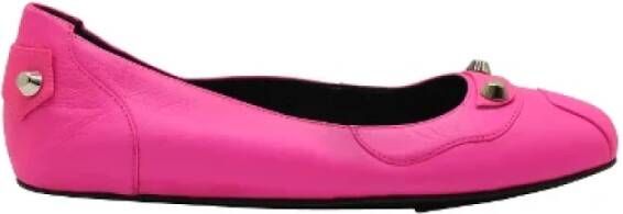 Balenciaga Vintage Pre-owned Leather flats Pink Dames