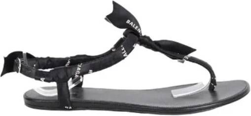 Balenciaga Vintage Pre-owned Leather sandals Black Dames