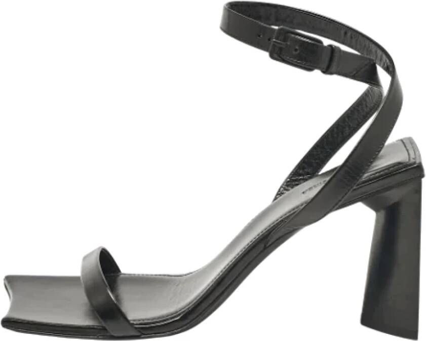 Balenciaga Vintage Pre-owned Leather sandals Black Dames