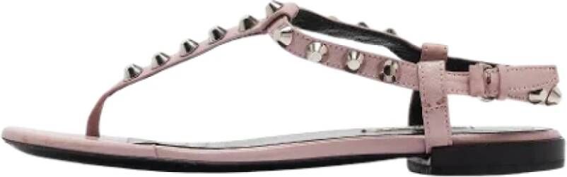 Balenciaga Vintage Pre-owned Leather sandals Pink Dames