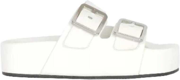 Balenciaga Vintage Pre-owned Leather sandals White Dames