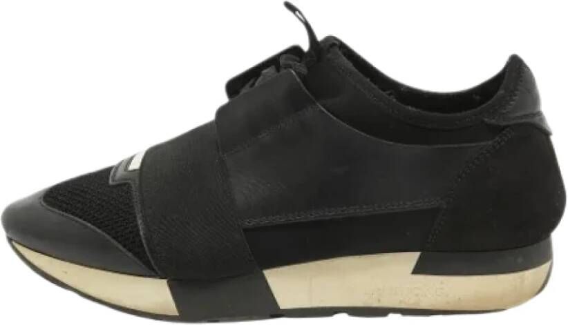 Balenciaga Vintage Pre-owned Leather sneakers Black Dames