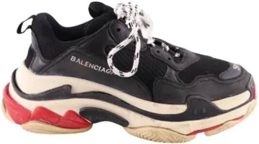 Balenciaga Vintage Pre-owned Leather sneakers Black Dames