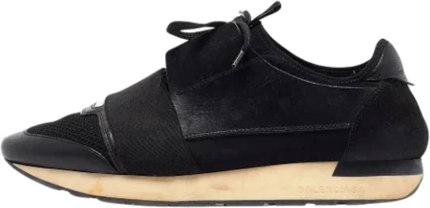 Balenciaga Vintage Pre-owned Leather sneakers Black Heren