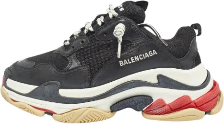 Balenciaga Vintage Pre-owned Leather sneakers Black Heren