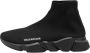 Balenciaga Vintage Pre-owned Leather sneakers Black Heren - Thumbnail 1