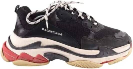 Balenciaga Vintage Pre-owned Leather sneakers Black Heren