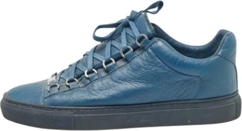 Balenciaga Vintage Pre-owned Leather sneakers Blue Heren