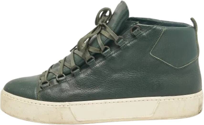 Balenciaga Vintage Pre-owned Leather sneakers Green Heren