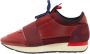 Balenciaga Vintage Pre-owned Leather sneakers Red Dames - Thumbnail 1