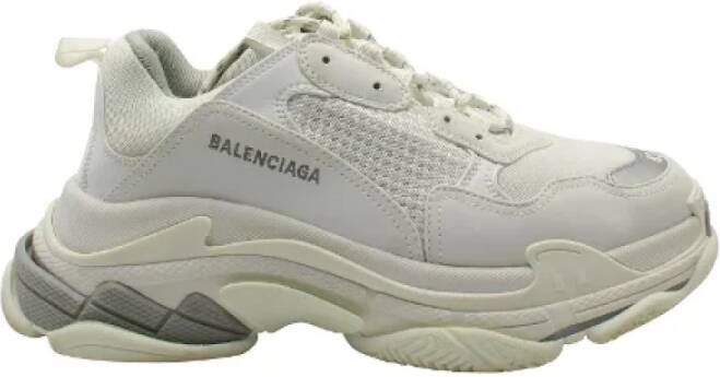 Balenciaga Vintage Pre-owned Leather sneakers White Dames