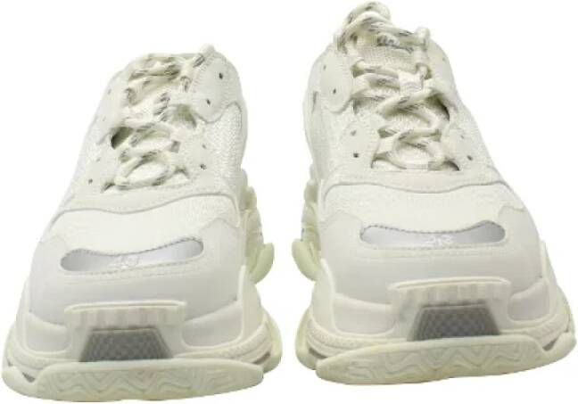 Balenciaga Vintage Pre-owned Leather sneakers White Dames