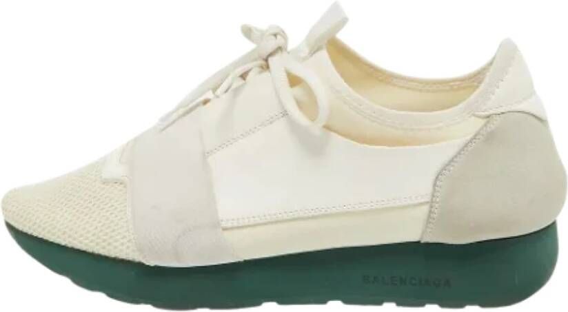 Balenciaga Vintage Pre-owned Leather sneakers White Dames