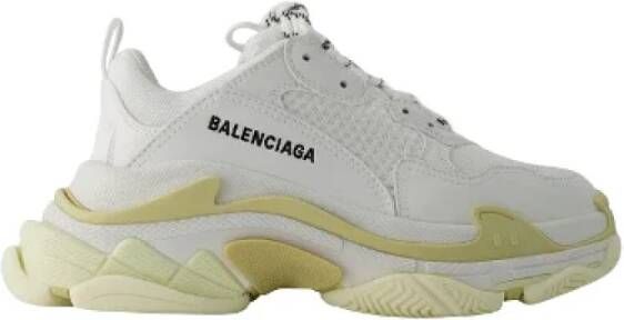 Balenciaga Vintage Pre-owned Leather sneakers White Dames