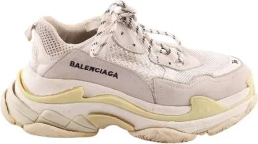 Balenciaga Vintage Pre-owned Leather sneakers White Dames