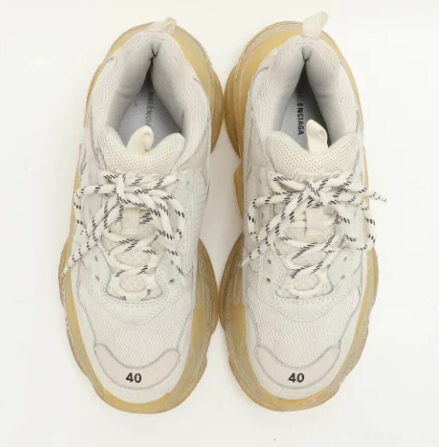 Balenciaga Vintage Pre-owned Leather sneakers White Dames