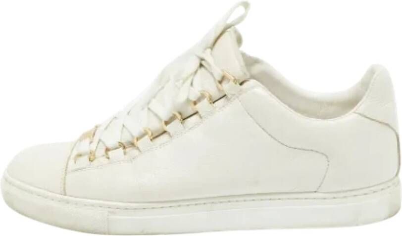 Balenciaga Vintage Pre-owned Leather sneakers White Heren