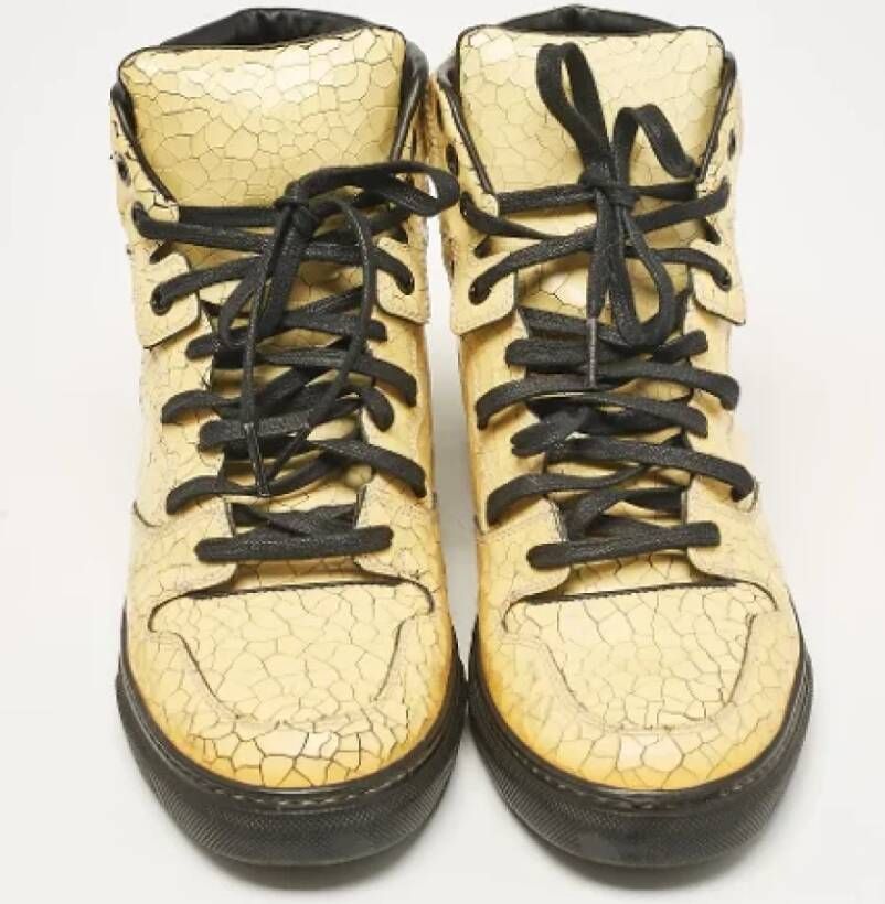 Balenciaga Vintage Pre-owned Leather sneakers Yellow Dames