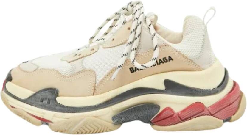 Balenciaga Vintage Pre-owned Mesh sneakers Beige Dames