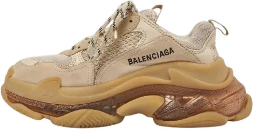 Balenciaga Vintage Pre-owned Mesh sneakers Beige Dames