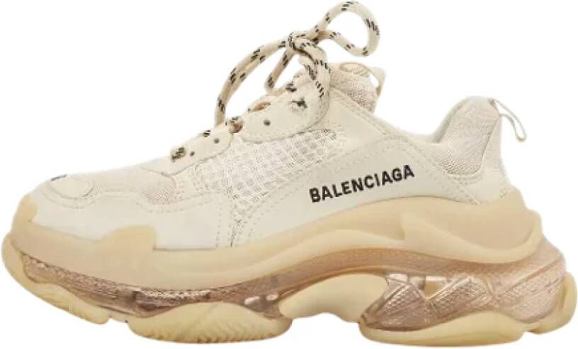 Balenciaga Vintage Pre-owned Mesh sneakers Beige Dames