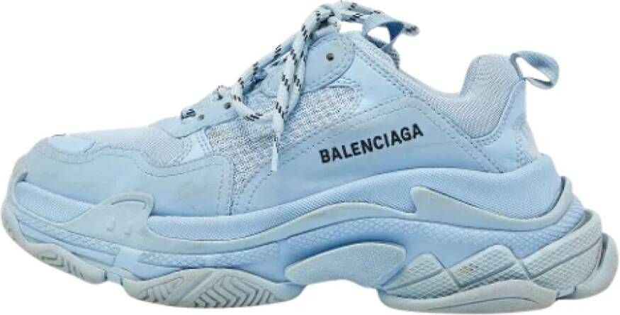 Balenciaga Vintage Pre-owned Mesh sneakers Blue Dames