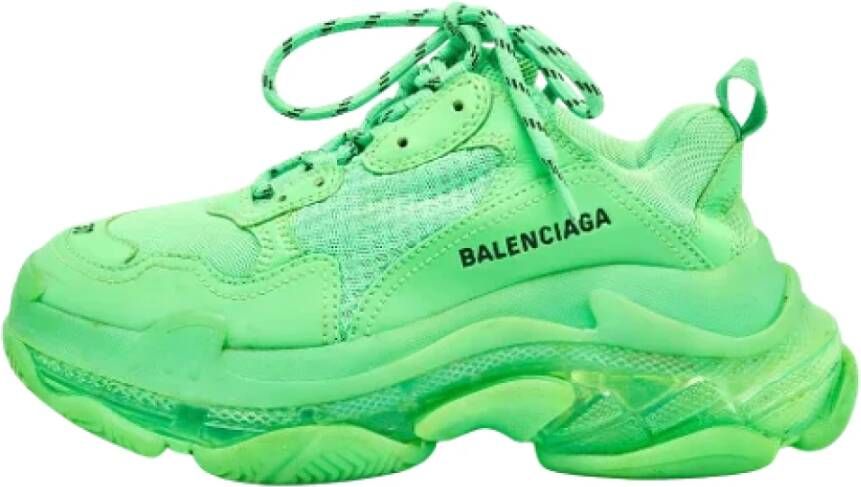 Balenciaga Vintage Pre-owned Mesh sneakers Green Dames