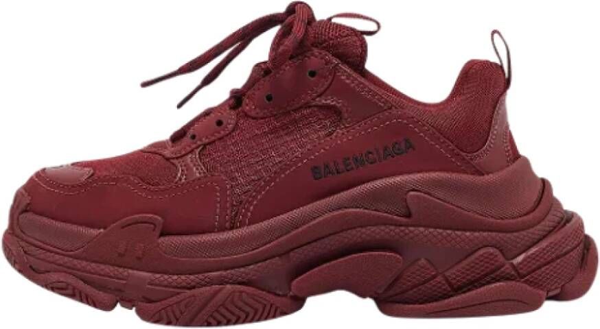 Balenciaga Vintage Pre-owned Mesh sneakers Red Dames