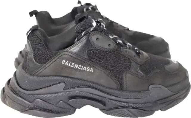 Balenciaga Vintage Pre-owned Nylon sneakers Black Heren