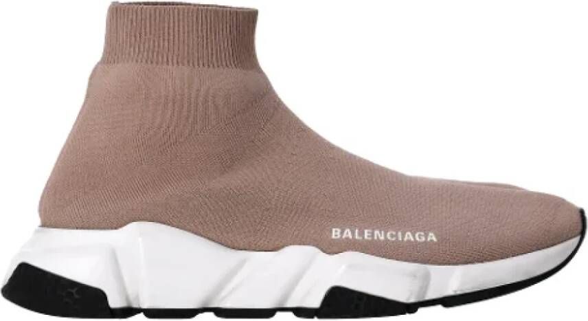 Balenciaga Vintage Pre-owned Polyester sneakers Beige Dames