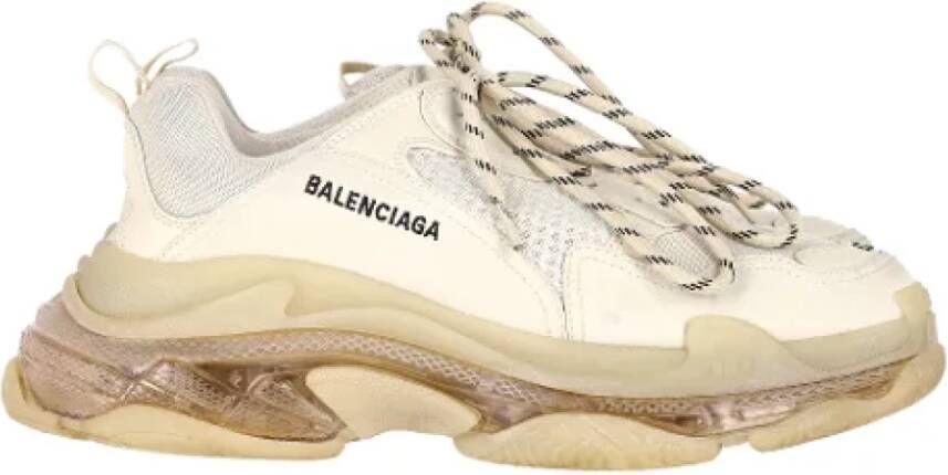 Balenciaga Vintage Pre-owned Polyester sneakers Beige Heren