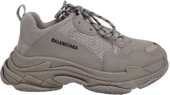 Balenciaga Vintage Pre-owned Polyester sneakers Beige Heren