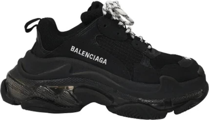 Balenciaga Vintage Pre-owned Polyester sneakers Black Dames