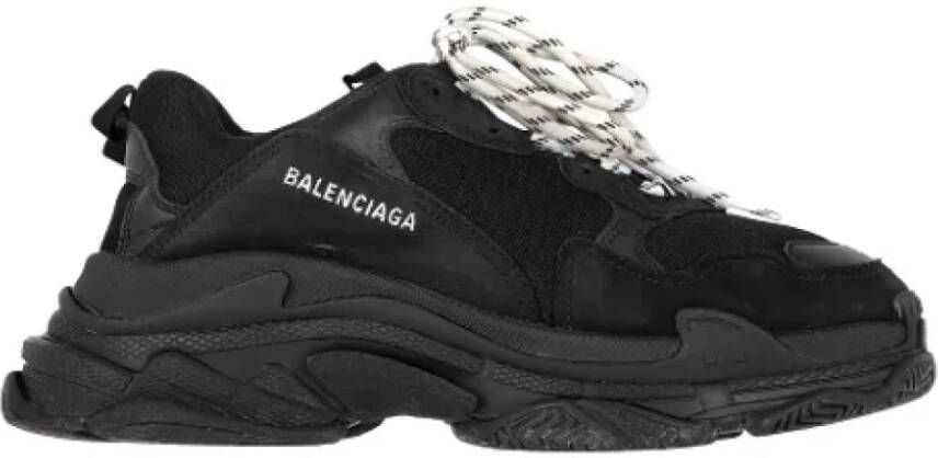 Balenciaga Vintage Pre-owned Polyester sneakers Black Heren