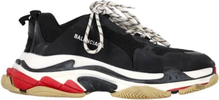 Balenciaga Vintage Pre-owned Polyester sneakers Black Heren