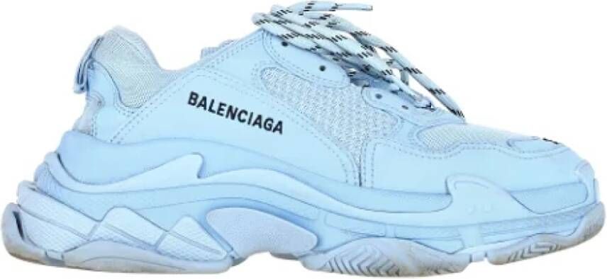 Balenciaga Vintage Pre-owned Polyester sneakers Blue Dames