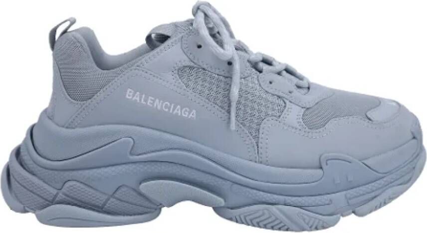 Balenciaga Vintage Pre-owned Polyester sneakers Blue Dames