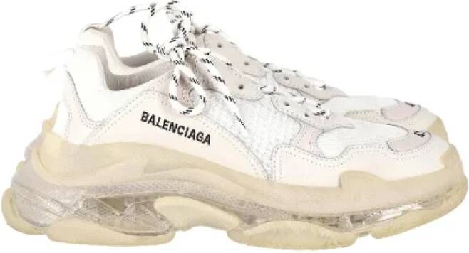 Balenciaga Vintage Pre-owned Polyester sneakers White Dames