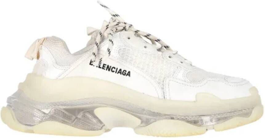 Balenciaga Vintage Pre-owned Polyester sneakers White Dames