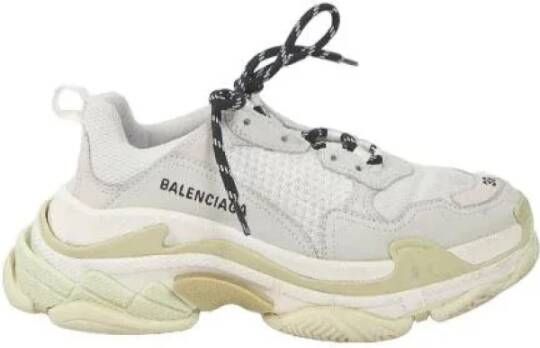 Balenciaga Vintage Pre-owned Polyester sneakers White Dames