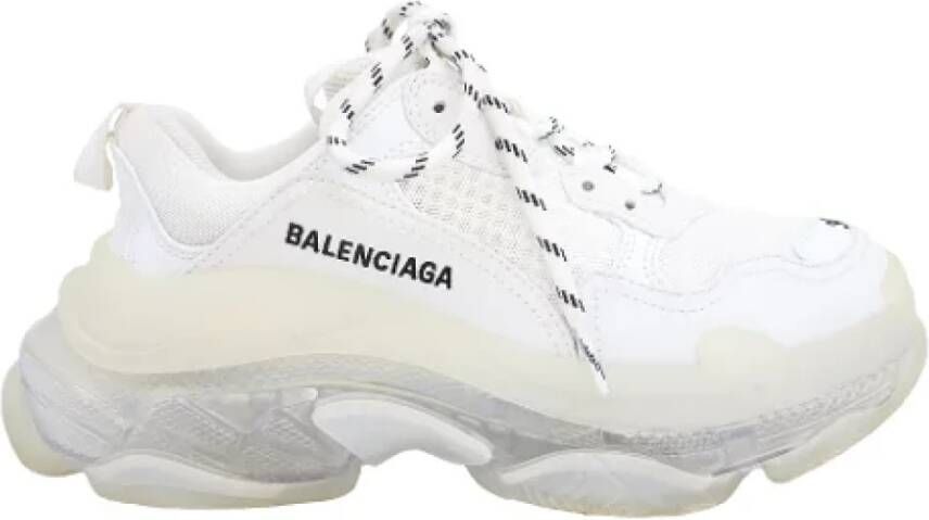 Balenciaga Vintage Pre-owned Polyester sneakers White Dames