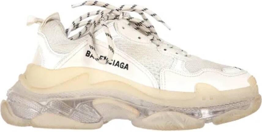 Balenciaga Vintage Pre-owned Polyester sneakers White Dames