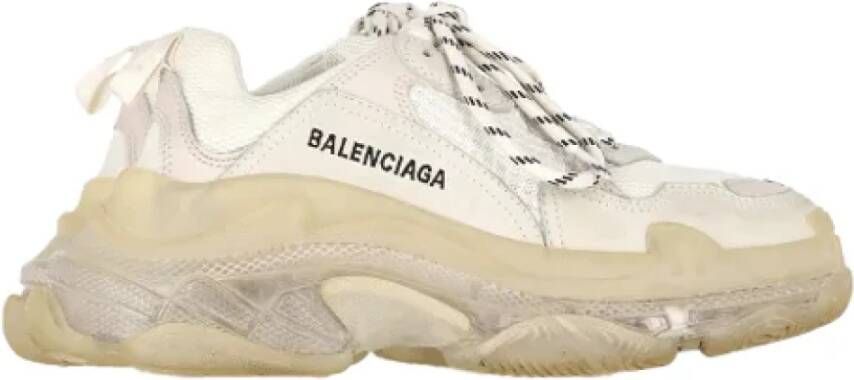 Balenciaga Vintage Pre-owned Polyester sneakers White Dames