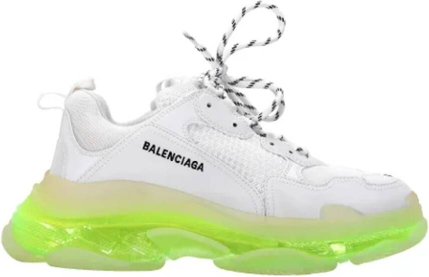 Balenciaga Vintage Pre-owned Polyester sneakers White Heren