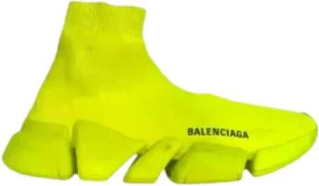 Balenciaga Vintage Pre-owned Polyester sneakers Yellow Dames