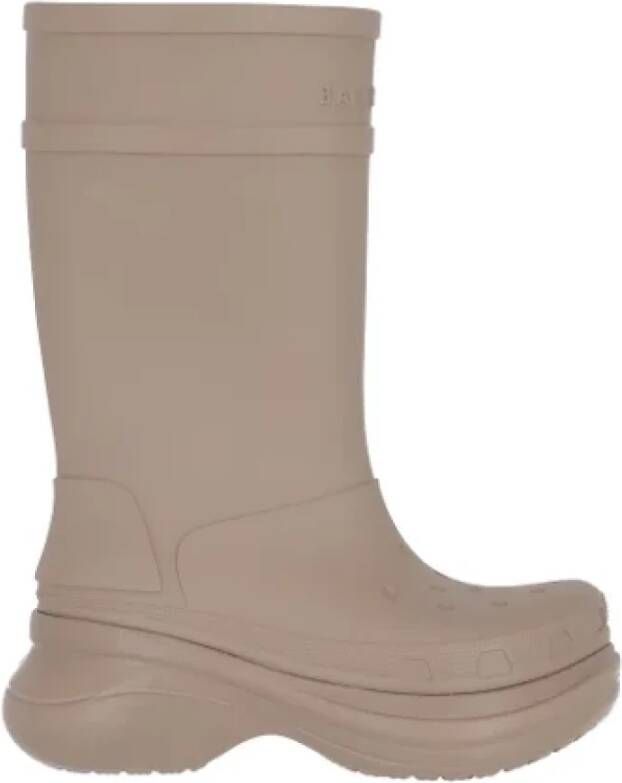 Balenciaga Vintage Pre-owned Rubber boots Beige Heren