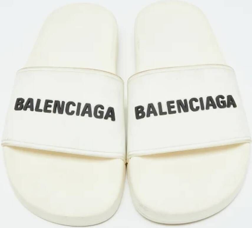 Balenciaga Vintage Pre-owned Rubber sandals White Dames