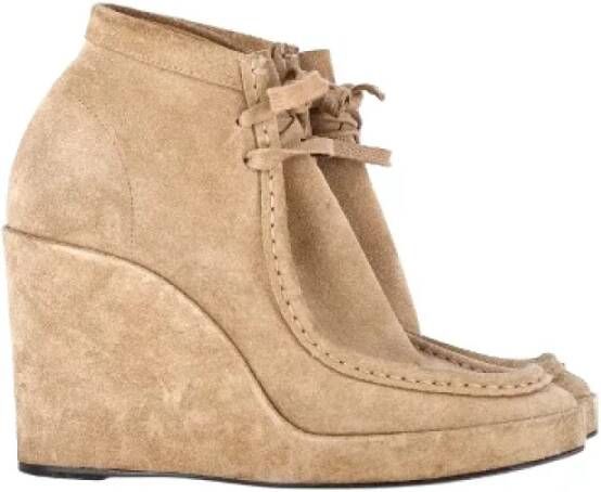 Balenciaga Vintage Pre-owned Suede boots Beige Dames